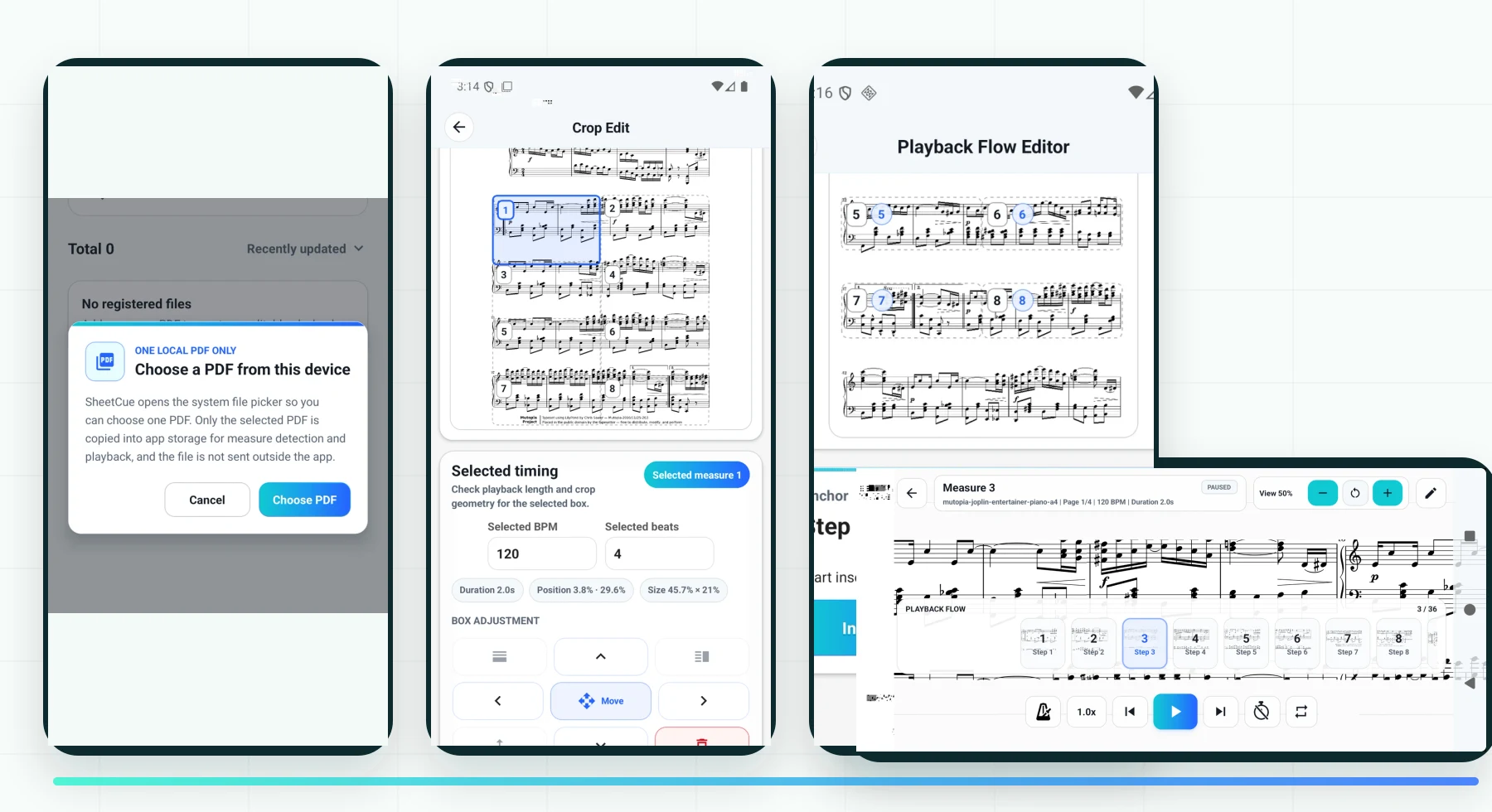From static PDF to measure cues.